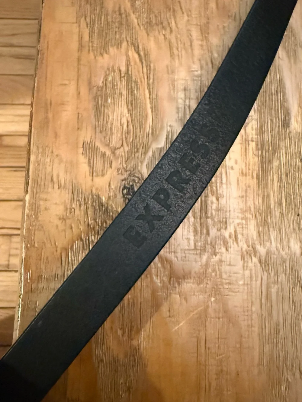 Black Patent Leather Belt with Rhinestone Buckle